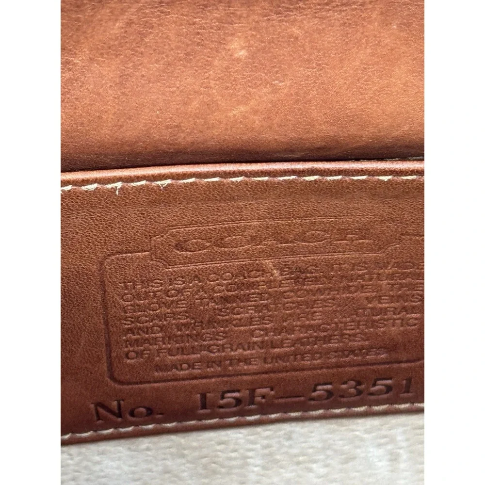 Vintage Coach 5351 Senator Brown Leather Legal Size Briefcase Restoration Needed